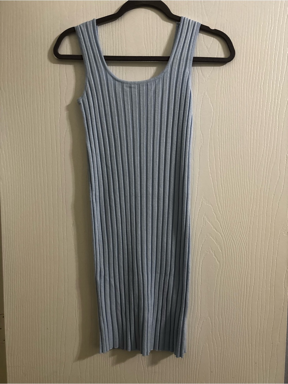 A new day Ribbed Tank Bodycon Dress in Light Blue Size S - Picture 2 of 4